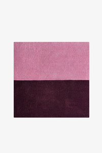 Berry Classic Color Block Hand-Tufted Rug Swatch
