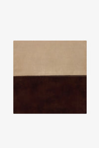 Hazelnut Classic Color Block Hand-Tufted Rug Swatch