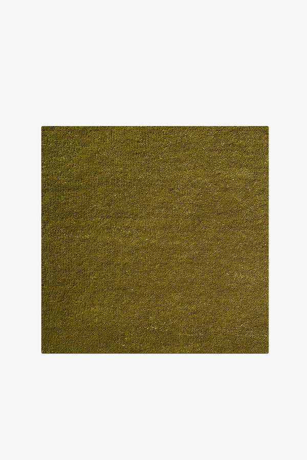 Olive Hand-Tufted Rug Swatch