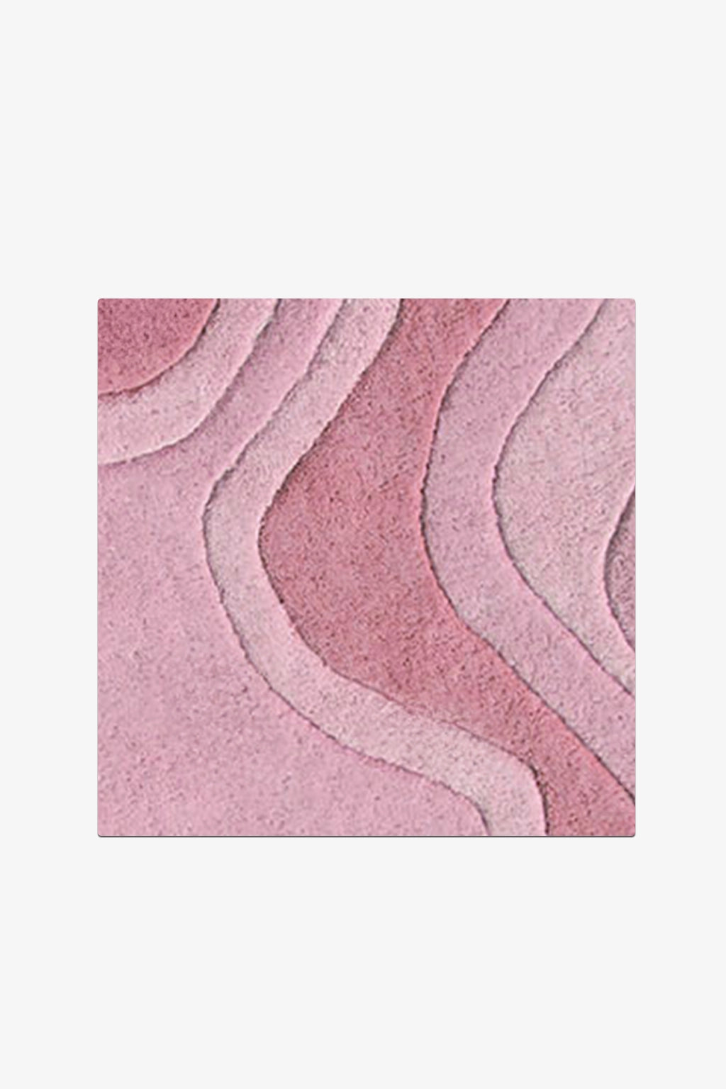 Pink Rolling Tides Rug Swatch