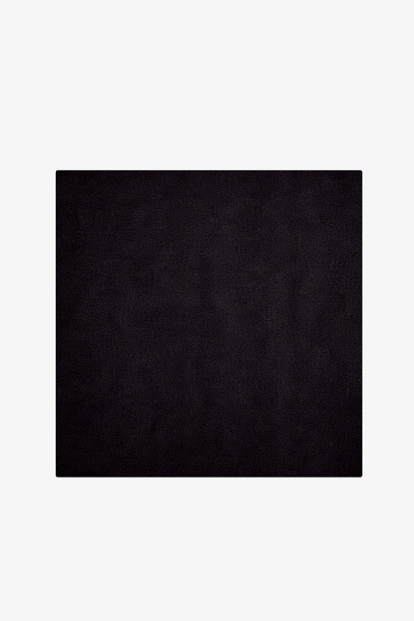 Black Hand-Tufted Rug Swatch