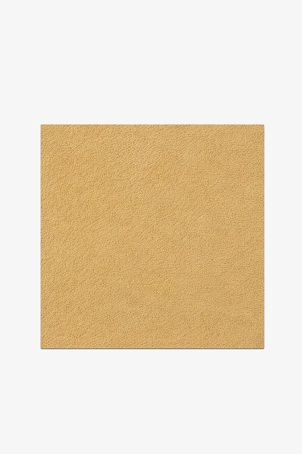 Butter Yellow Hand-Tufted Rug Swatch