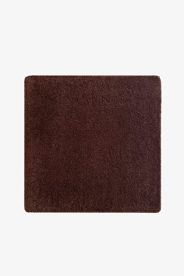 Chocolate Brown Hand-Tufted Rug Swatch