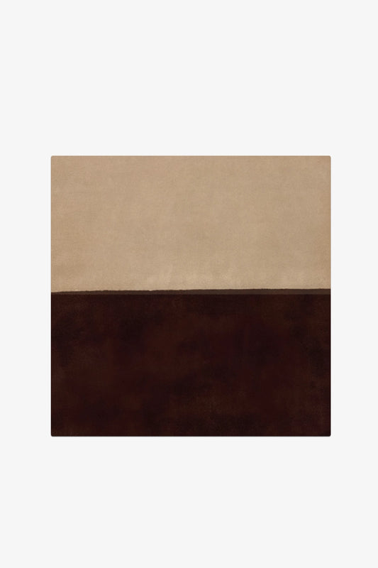 Hazelnut Classic Color Block Rug Swatch