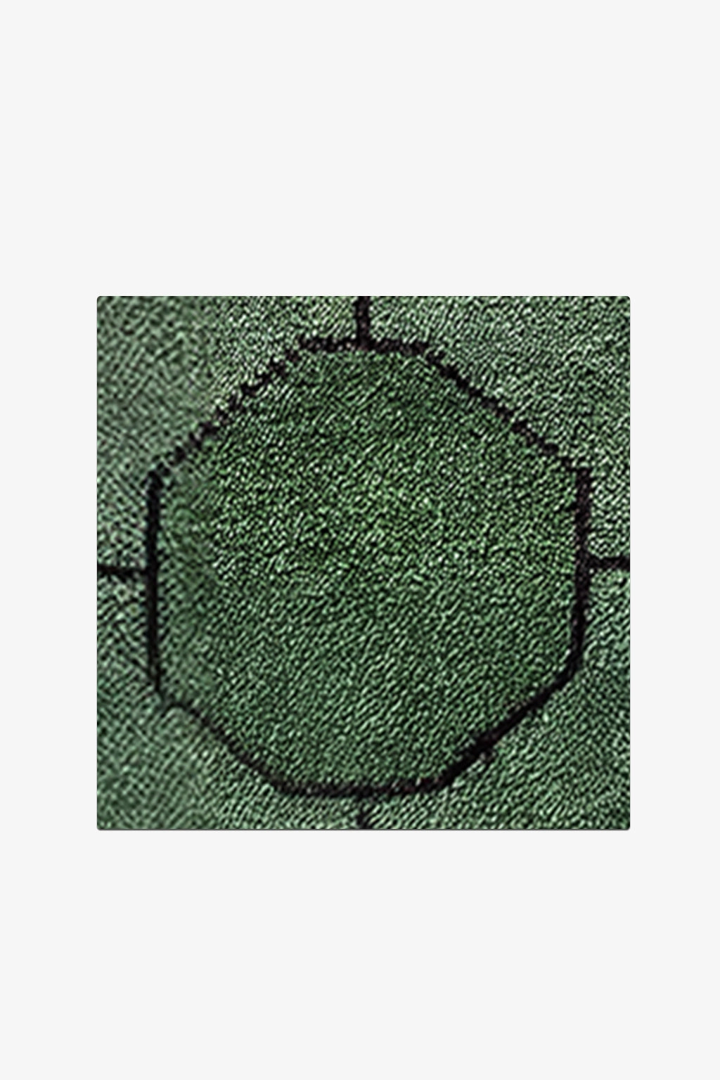 Green Octagon Link Rug Swatch