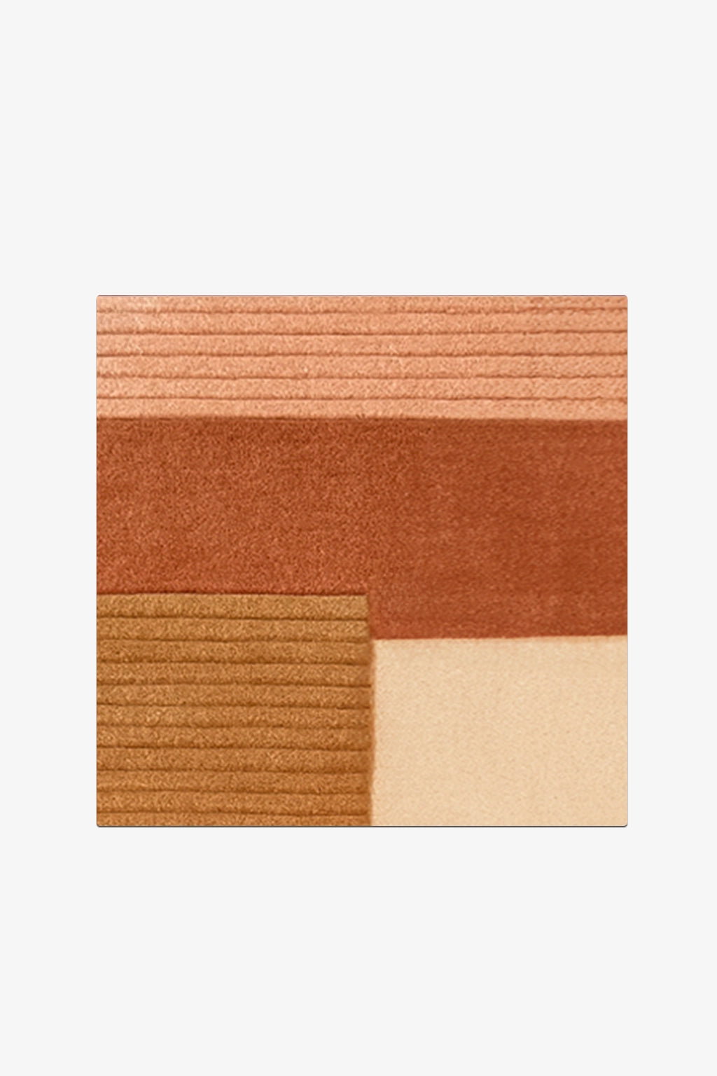 Neutral Mosaic Oval Rug Swatch