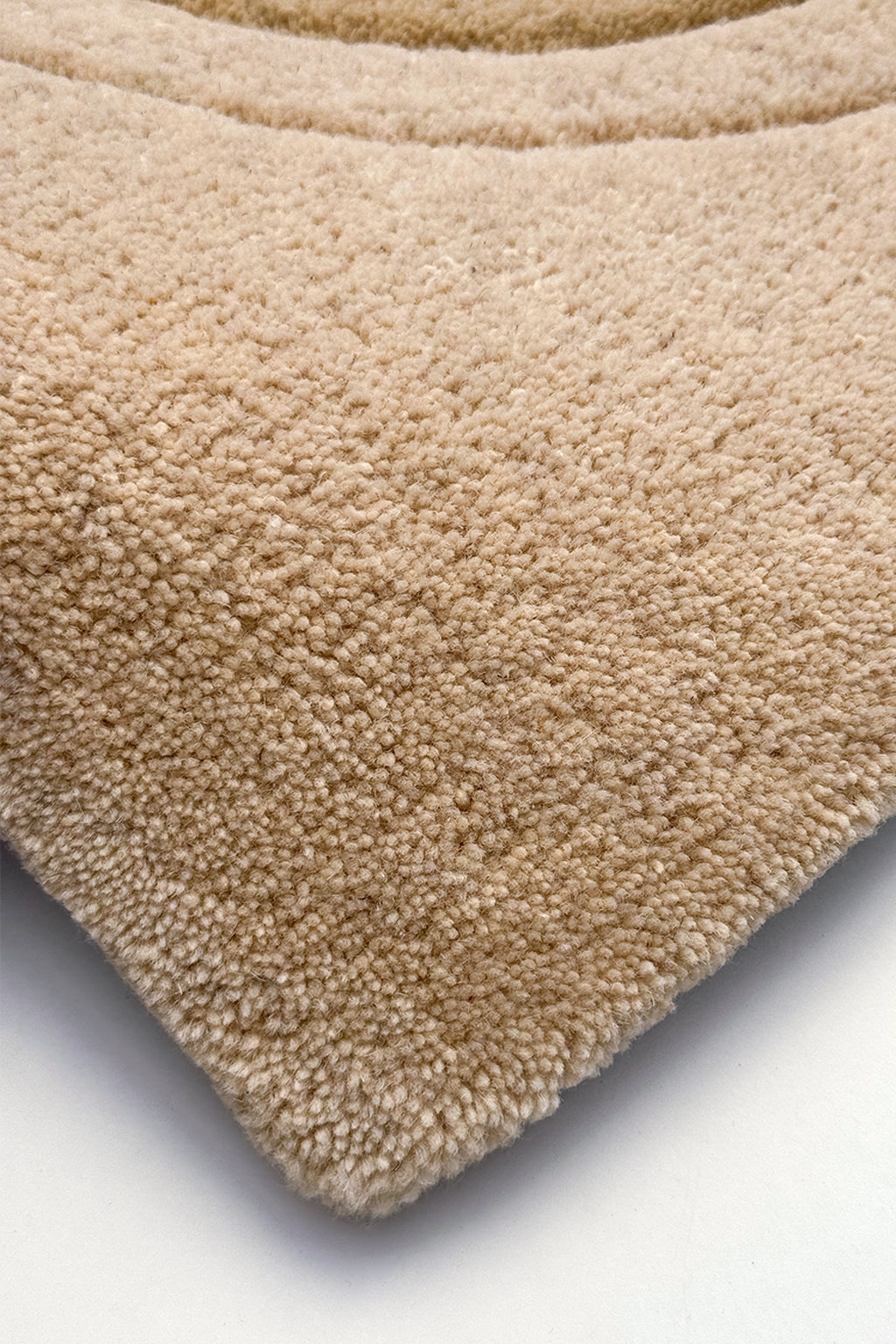 Tan Rolling Tides Rug Swatch