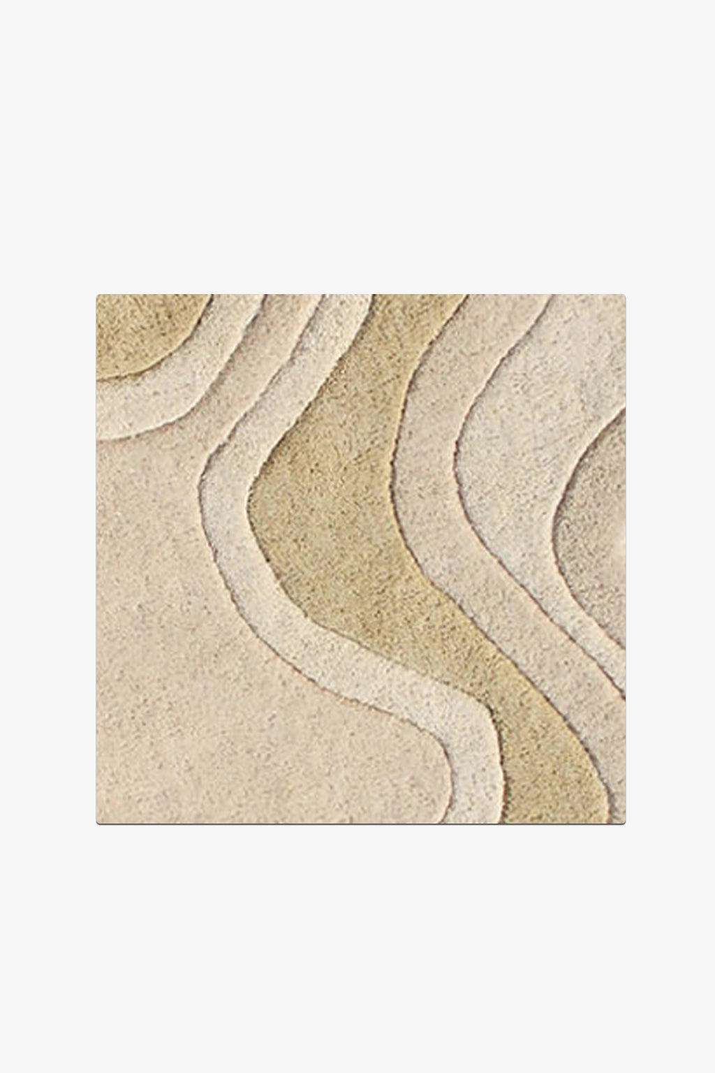 Tan Rolling Tides Rug Swatch