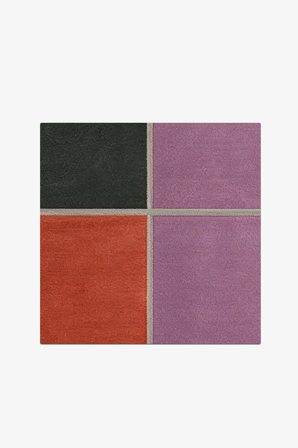 Violet Axis Hand-Tufted Rug Swatch