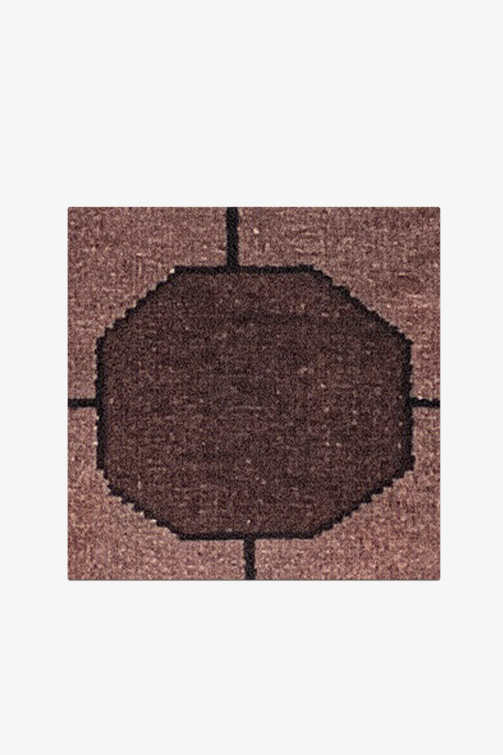 Walnut Octagon Link Rug Swatch